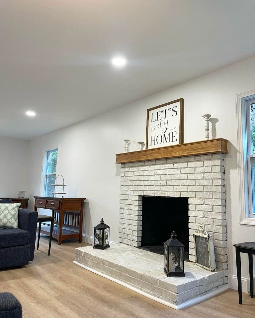 Fireplace renovation in Southern Maine